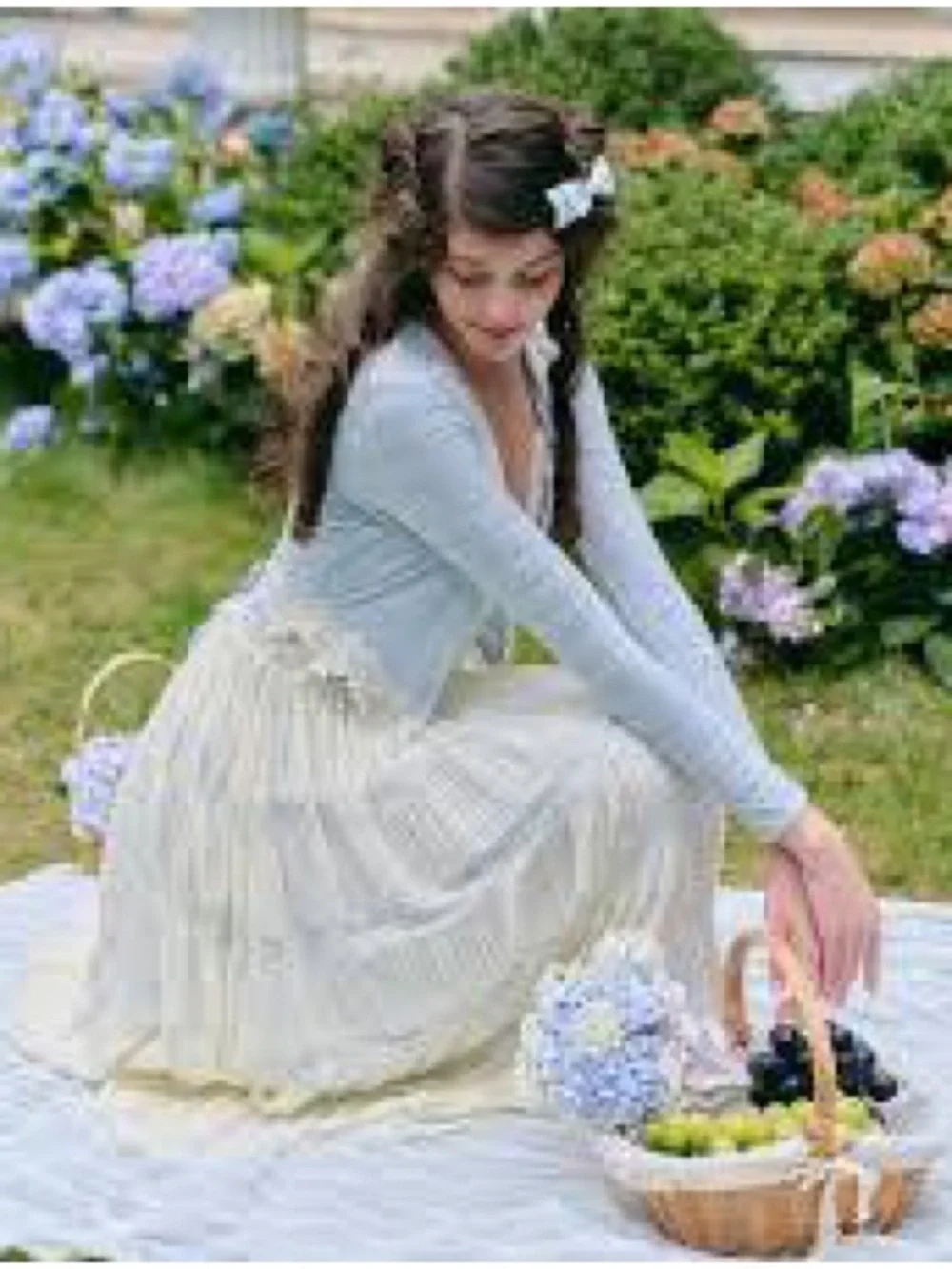Rare Lacemade Mediterranean Garden Dress Large - Picture 6 of 16